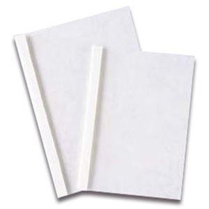 ds-2228272 ライオン事務器 製本機用 表紙 片透明エコノミー A4 厚さ9mm 白 1パック（20冊）  (ds2228272)