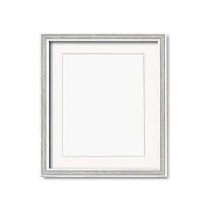 ds-2245965 マット付き・「UV（紫外線）カットアクリル」 ■模様入り水彩額F8号 マット付 シルバー (ds2245965)