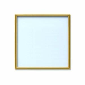 ds-2246423 正方形額・壁掛けひも・アクリル付き ■350角（350×350mm）ゴールド (ds2246423)