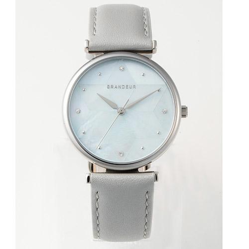 GRANDEUR ESL079W1 レディース腕時計 モザイクシェルウォッチ グレー