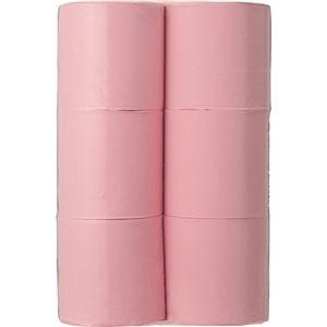ds-2293970 TANOSEE トイレットペーパーパック包装 シングル 芯なし 170m ピンク 1セット（72ロール：24ロール×3ケース） (ds2293970)