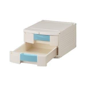 0-5347-13 トレイBOX(鍵付) A4用ブルー 290×360×205mm 402H (0534713)