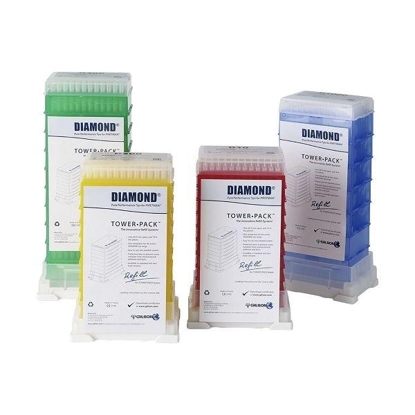 2-2057-01 ダイアモンドチップ タワーパック D10 未滅菌 0.1〜10μL 96本×10箱 F167101 (2205701)