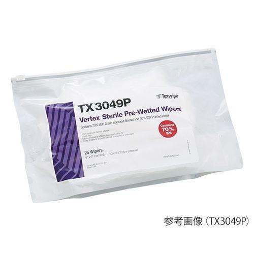 3-9021-01 滅菌済みプリウェットワイパー Sterile Vertex(R) 230×230mm IPA TX3049P (3902101)