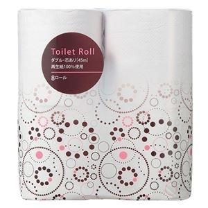 ds-2356303 TANOSEE リサイクルトイレットペーパー ダブル 芯あり 45m 1セット（960ロール：8ロール×120パック） (ds2356303)