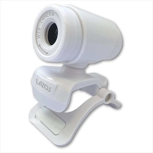 【納期目安：１週間】Lazos L-WCHD-WX10 10個セット Webカメラ HD ホワイト (LWCHDWX10)