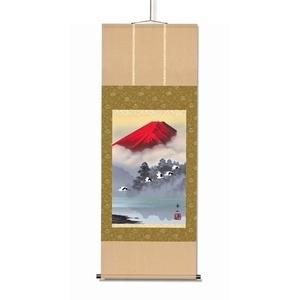 ds-2401947 鈴村秀山 掛軸 「赤富士飛翔」 C (ds2401947) 掛軸「赤富士飛翔」 113401 鈴村秀山 鈴村秀山 掛軸 「赤富士飛翔」 C