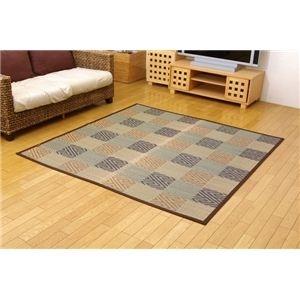 ds-783783 モダン い草 花ござ/ラグマット  日本製 抗菌 防臭 調湿 耐久性抜群 〔リビング〕 (ds783783)