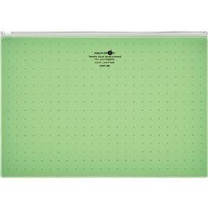 ds-2452535 (まとめ) リヒトラブ AQUA DROPs クリヤーケース A4ヨコ 黄緑 F-5303-6 1枚  (ds2452535)