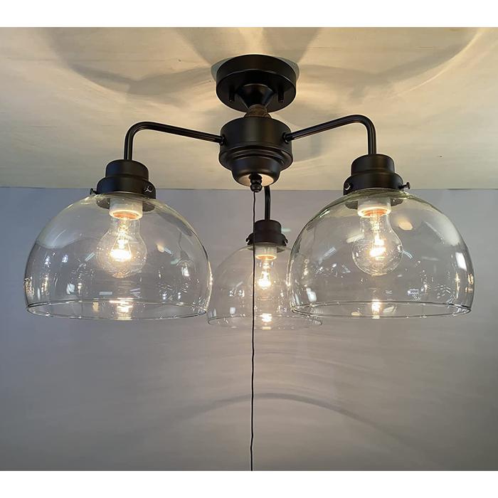 後藤照明 GLF-3544BK 透明鉄鉢・3灯用CL型BK (GLF3544BK)