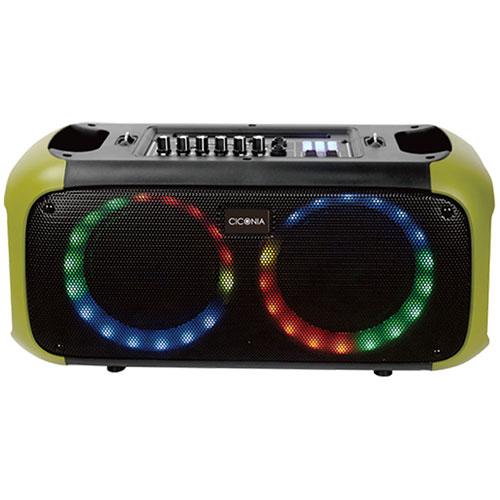 CICONIA CTFE-2060C-KA サークルLEDパーティースピーカー(カーキ