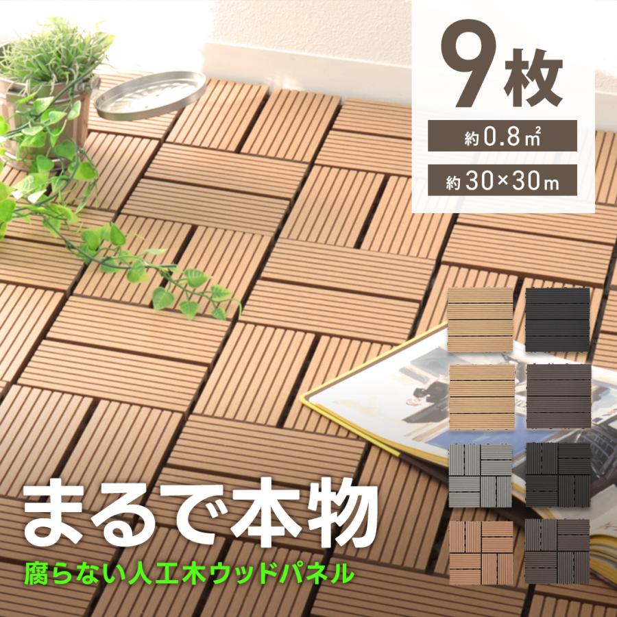 WEIMALL（ウェイモール） ウッドパネル 安い ウッドデッキ 人工木 置く