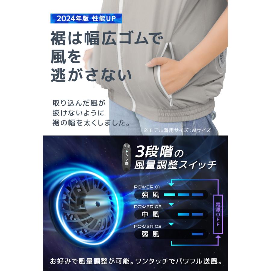 WEIMALL（ウェイモール） 空調作業服 クールベスト 空調ベスト ファン