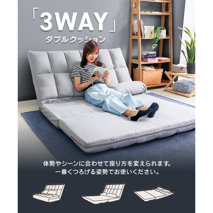 WEIMALL（ウェイモール） ソファーベッド 2人掛け リクライニング 日本
