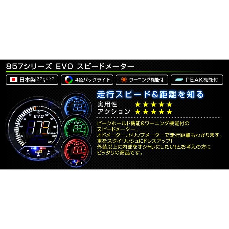 ニデック製　PDメーター　HOYAセントレーションゲージ AUTO GAUGE オートゲージ スピードメーター 85mm EVO 4色