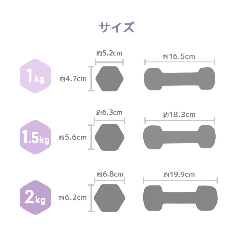 WEIMALL（ウェイモール） ダンベル セット カラーダンベル 10kg 2個