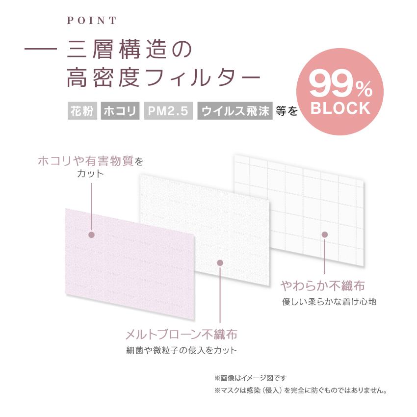 タイムセール 不織布 マスク 立体 くすみカラー 20枚 女性 3層構造 平ゴム 立体マスク バイカラー ジュエルフラップマスク ビューティスタイル WEIMALL｜tantobazarshop｜19