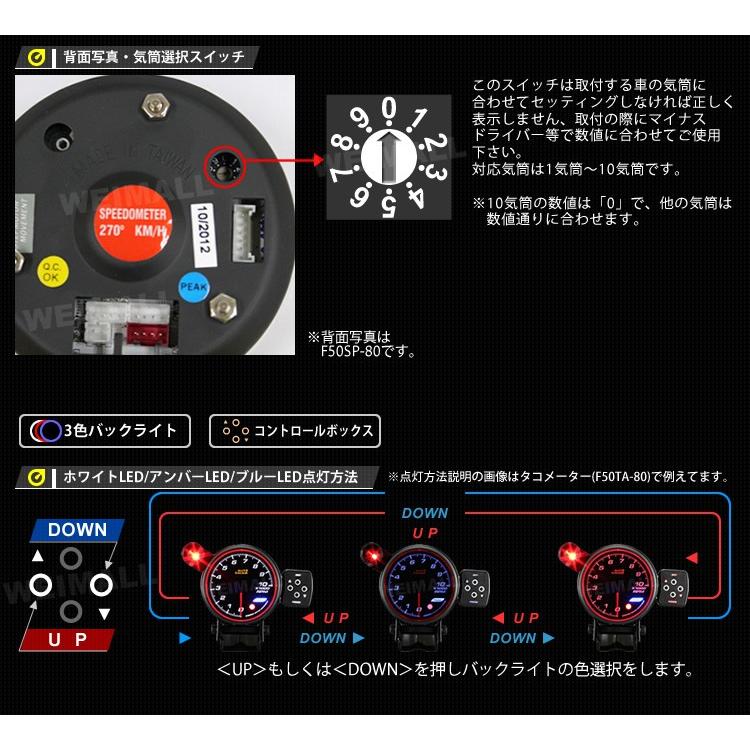 AUTO GAUGE（オートゲージ） スピードメーター 80Φ エンジェルリング