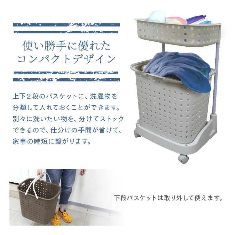 ランドリーバスケット 2段 おしゃれ キャスター付 大容量 スリム 洗濯かご 洗濯物入 洗濯ネット 収納 ランドリーラック 収納 一人暮らし 新生活 脱衣 洗面所 Fae0102 Tantobazarshop 通販 Yahoo ショッピング