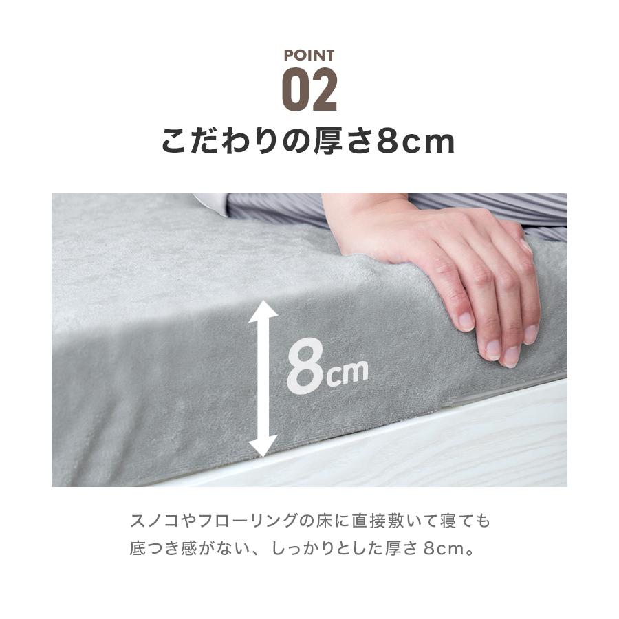 WEIMALL（ウェイモール） マットレス ダブル 低反発 ウレタン 8cm 腰痛 