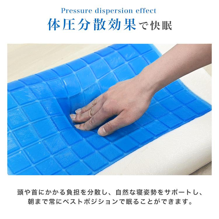 ジェル枕 抗菌 抗菌 防臭 洗える マクラ 枕カバー ２個付 人体人工学設計 y881022-1.jpg