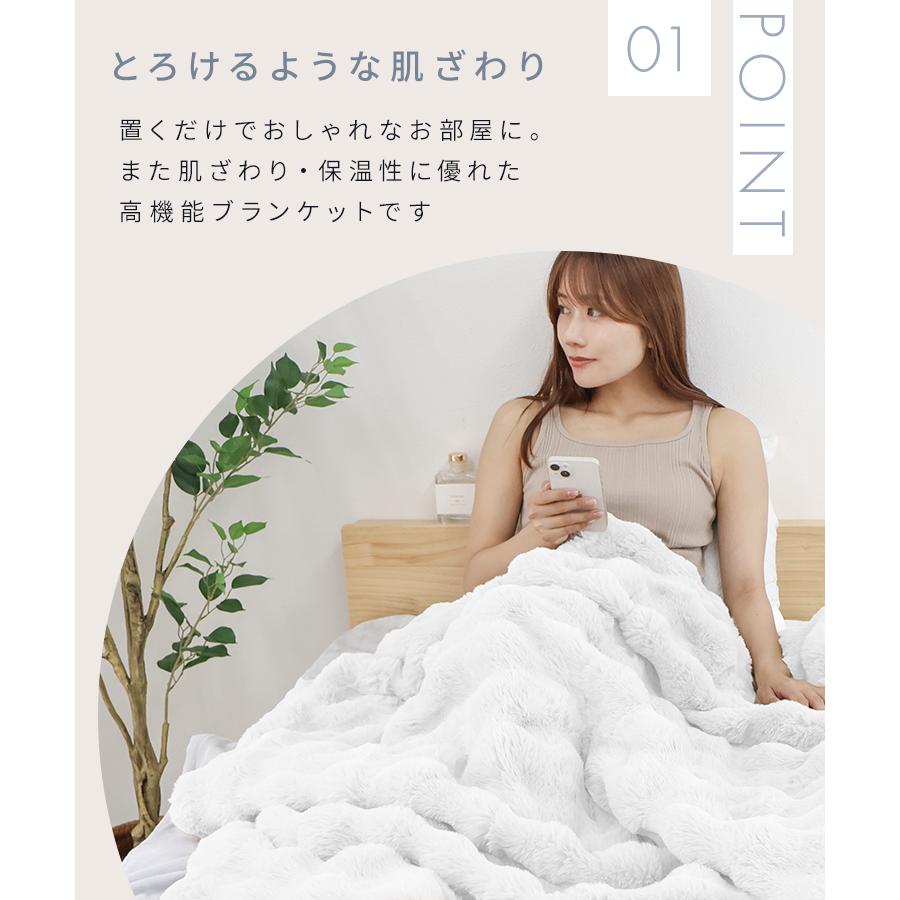 WEIMALL とろける 毛布 D 180×200cm ブランケット ダブル 2枚