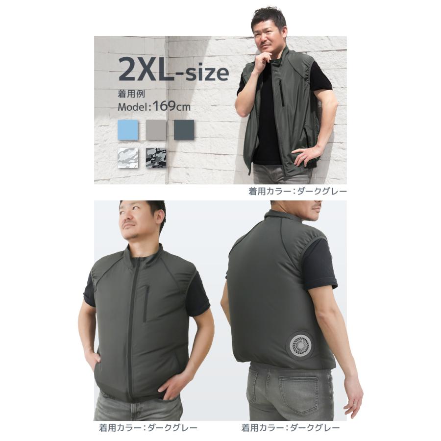 空調作業服 ファン付きベスト バッテリー付き ファン付き作業服 2XL 黒 Amazon.co.jp: [Oochi-Works] ファン付き作業服 ベスト ネイビー