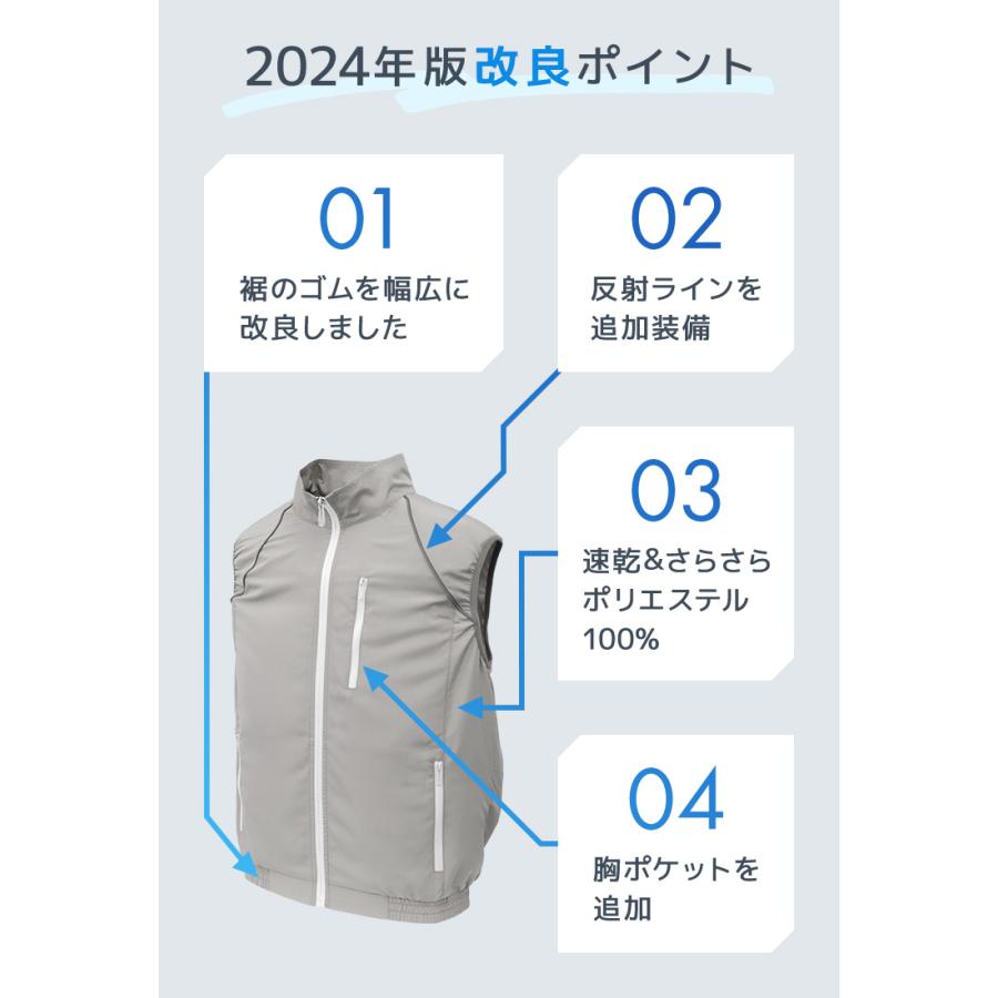 WEIMALL 空調作業服 冷却ベスト ファン付作業ウエア ベスト WEIMALL 空調作業服 冷却ベスト ファン付作業ウエア ベスト