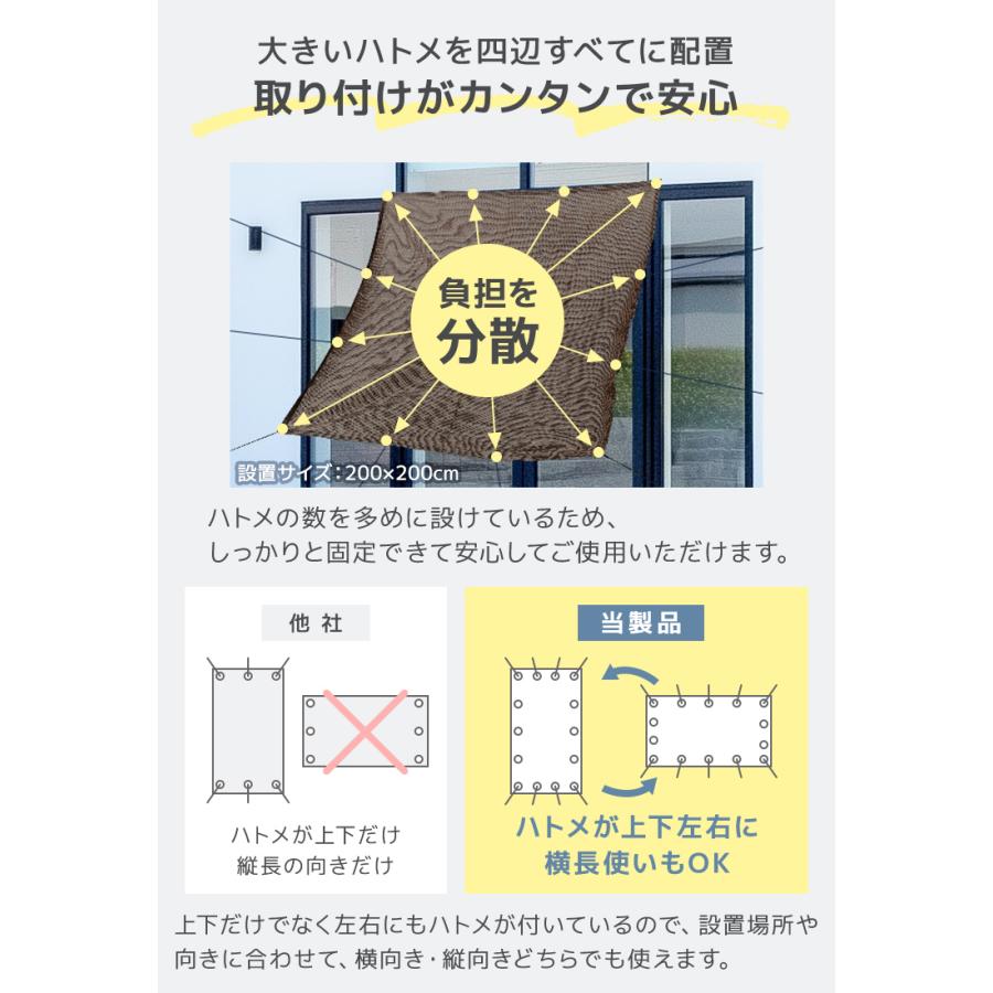 WEIMALL 日よけシェード サンシェー ベランダ目隠し オーニング