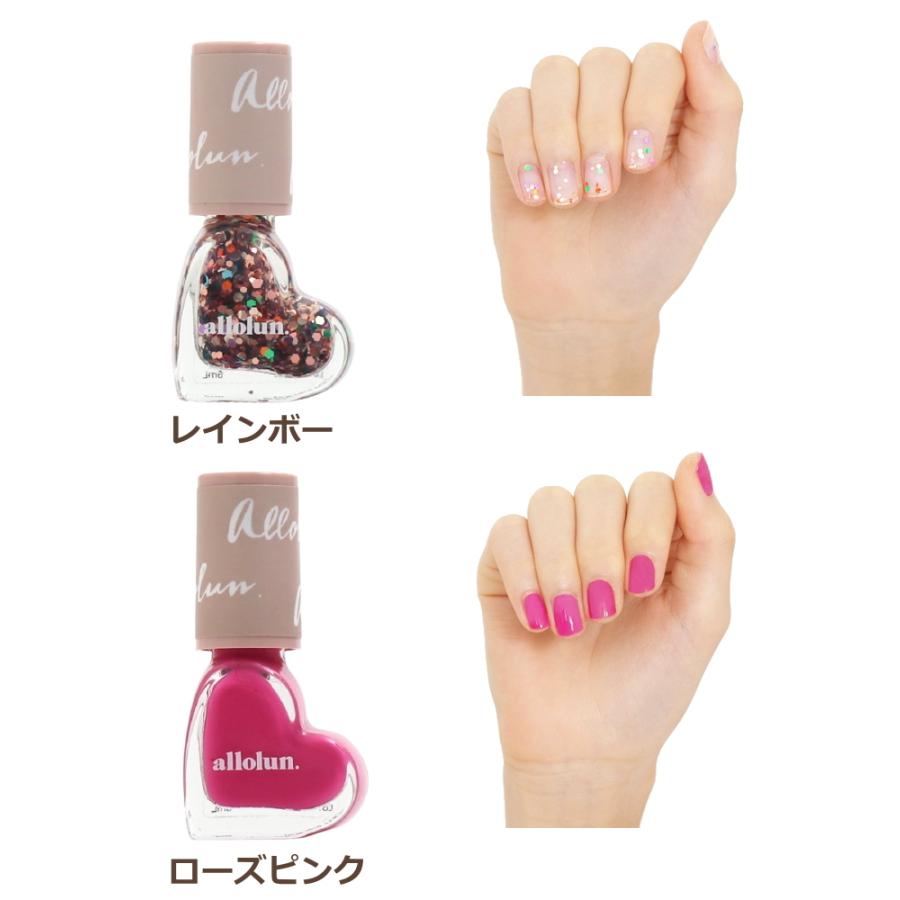 キッズ コスメ Allolun ネイル マニキュア オールオルン 内容量6ml ネイルキッズ クリアポーチ 学校 幼稚園 ママと一緒 ラメ ハートモチーフネイル U 子供服と雑貨のお店tanbee 通販 Yahoo ショッピング