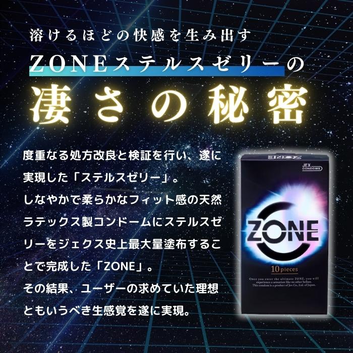ゾーン コンドーム ZONE 10個入 生感覚 ゴム 避妊具 ステルス 3個セット｜tao-store｜03
