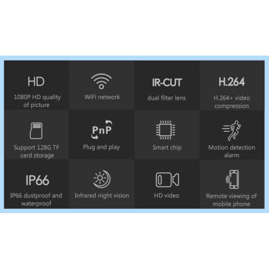 Vstarcam 防犯カメラ 300万画素 フルHD 屋外 IP67 防水 夜間撮影 増設