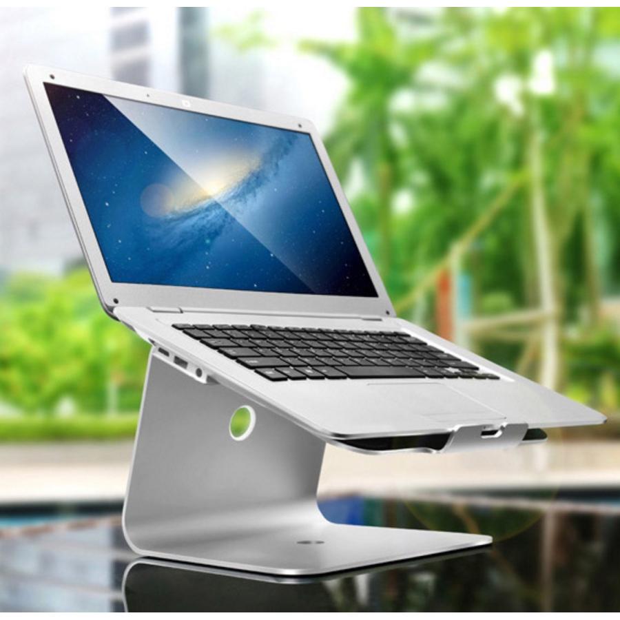 iFormosa アルミ製 Macbook Air Pro Surface ノートパソコン クーラー 冷却台 タブレット スタンド シルバー｜taobaonotatsujinpro｜03
