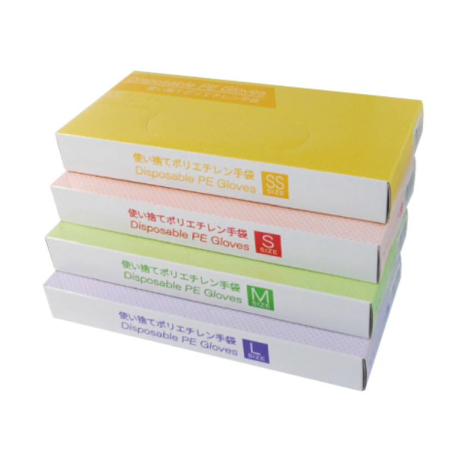 使い捨て ポリエチレン手袋 ブルー SS/S/M/L (内箱入) ７,０００枚 まとめ買い 【食品衛生法適合】 |  | 01