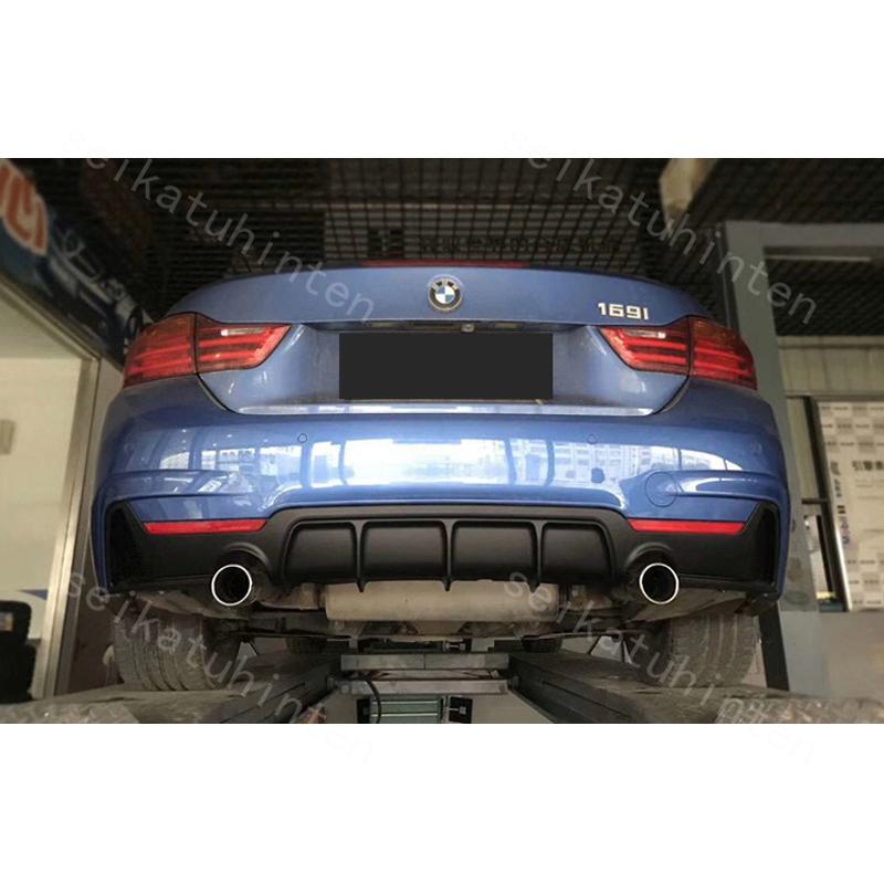 BMW 4シリーズ カナード ディフューザー F32 F33 M sports 435i 420i カブリオレ クーペ リアアンダー 2本出し、4本出し マフラー用｜taotao-shop｜02