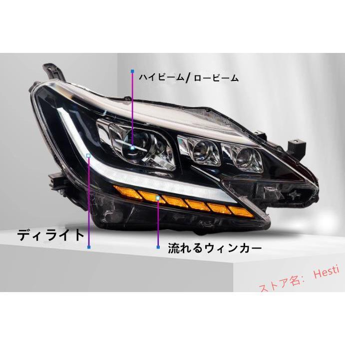 トヨタ マークX GRX130 GRX133 GRX135 中期 右ハンドル用 LEDヘッド 