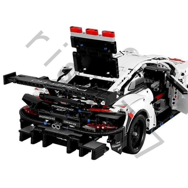 LEGOレゴ互換品 ポルシェ 911 RSR ブロック モーターセット ラジコン ミニカー スポーツカー モデル 車おもちゃ こどもの日 誕生日 クリスマス プレゼント｜taotao-shop｜03