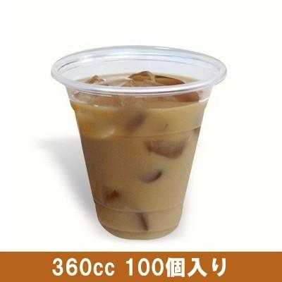 クリアカップ（透明カップ）360cc 100個 (プラカップ プラコップ プラスチックカップ プラスチックコップ 使い捨て 業務用) | 