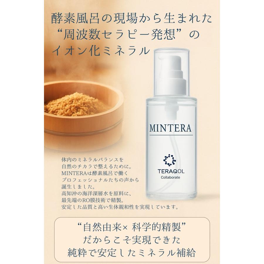 MINTERA イオン化ミネラル200ml 高濃度酸素 TERAQOL加工 海洋深層水