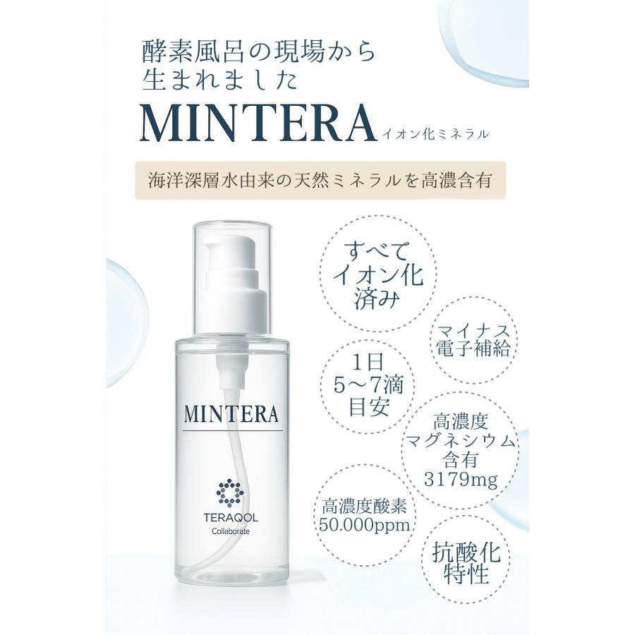 MINTERA　イオン化ミネラル200ml　高濃度酸素　TERAQOL加工　海洋深層水　マグネシウム補給　液体サプリ　天然ミネラル　マイナス電子供給　ミネラル100種以上　 |  | 02