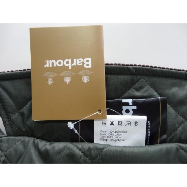 BARBOUR バブアー ドッグウェア QUILTED DOG COAT  オリーブの画像
