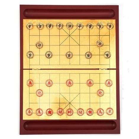 ゴールドの盤とガラス駒タイプの豪華な中国将棋・象棋（シャンチー）セット GG-01｜taptap2｜02