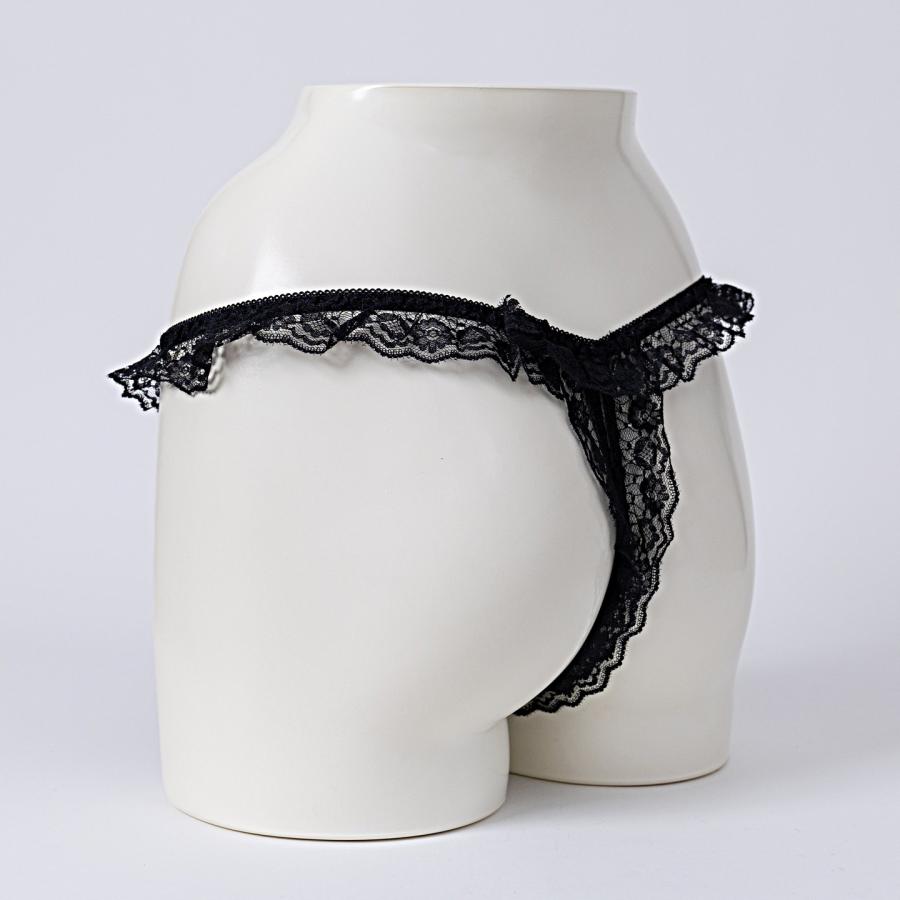 3色展開！！　セクシーなレースの股割れTバックショーツ TS3041 |  | 02