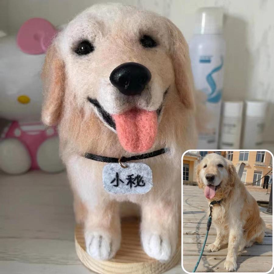 羊毛フェルト ミニチュア マスコット ふわふわ羊毛で作る 手作り ハンドメイド メモリアルグッズ 犬 猫 ペット 車載用【写真から作る】オーダーメイド承り中 羊毛フェルト ミニチュア マスコット ふわふわ羊毛で作る 手作り メモリアルグッズ 犬 猫