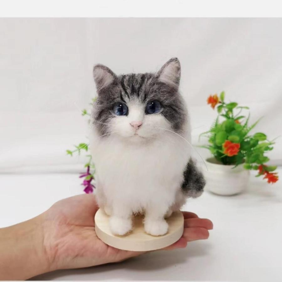 羊毛フェルト ミニチュア マスコット ふわふわ羊毛で作る 手作り ハンドメイド メモリアルグッズ 犬 猫 ペット 車載用【写真から作る】オーダーメイド承り中 羊毛フェルト ミニチュア マスコット ふわふわ羊毛で作る 手作り メモリアルグッズ 犬 猫