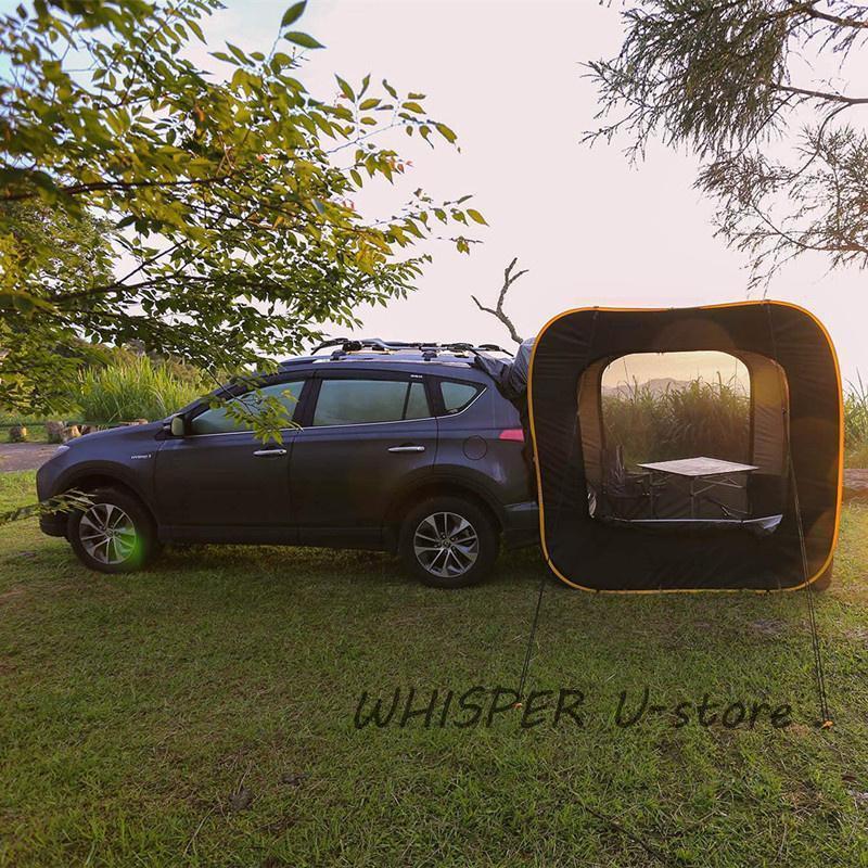 本日価格！！ 2022 防災対策 車中泊テントカーサイドタープ トランクテントポップアップテント キャンプ 日よけ 車と連結 SUVラポップアップテント 防水 【I3382869187】(20956円)