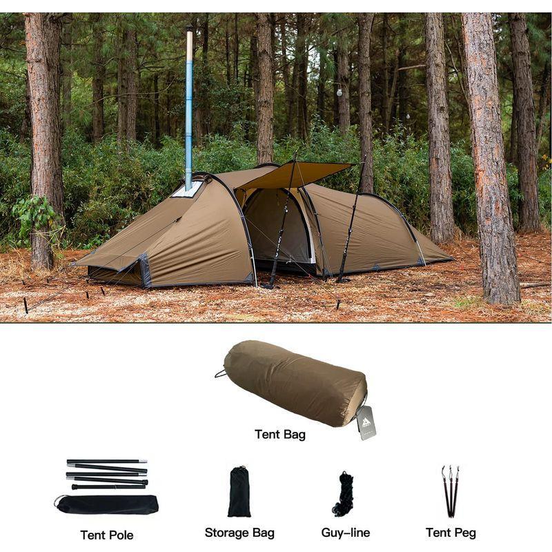 POMOLY Locomotive 20 煙突穴付き キャンプ用ホットテント Locomotive 煙突穴付き キャンプ用ホットテント