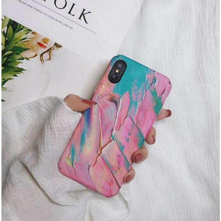 【一回のご注文で1点まで】[即納]韓国流行iPhoneケース  全機種対応 iPhoneX iPhone8 油絵 ペンキ iPhonXRおしゃれ スマホケース 人気アイフォンケース |  | 03