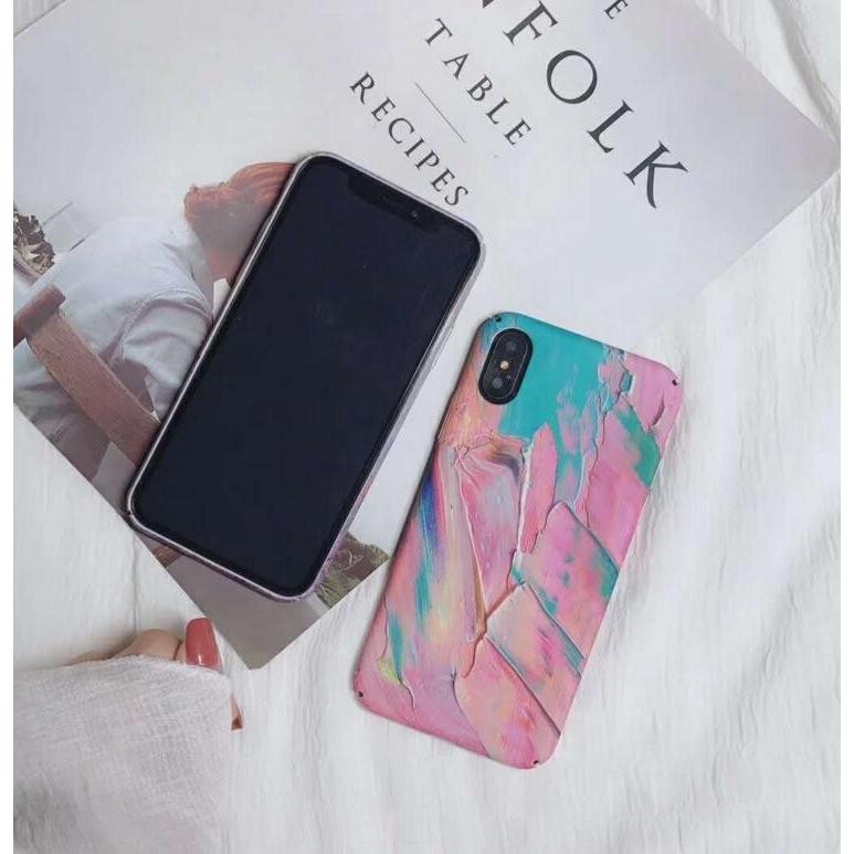 【一回のご注文で1点まで】[即納]韓国流行iPhoneケース  全機種対応 iPhoneX iPhone8 油絵 ペンキ iPhonXRおしゃれ スマホケース 人気アイフォンケース |  | 04