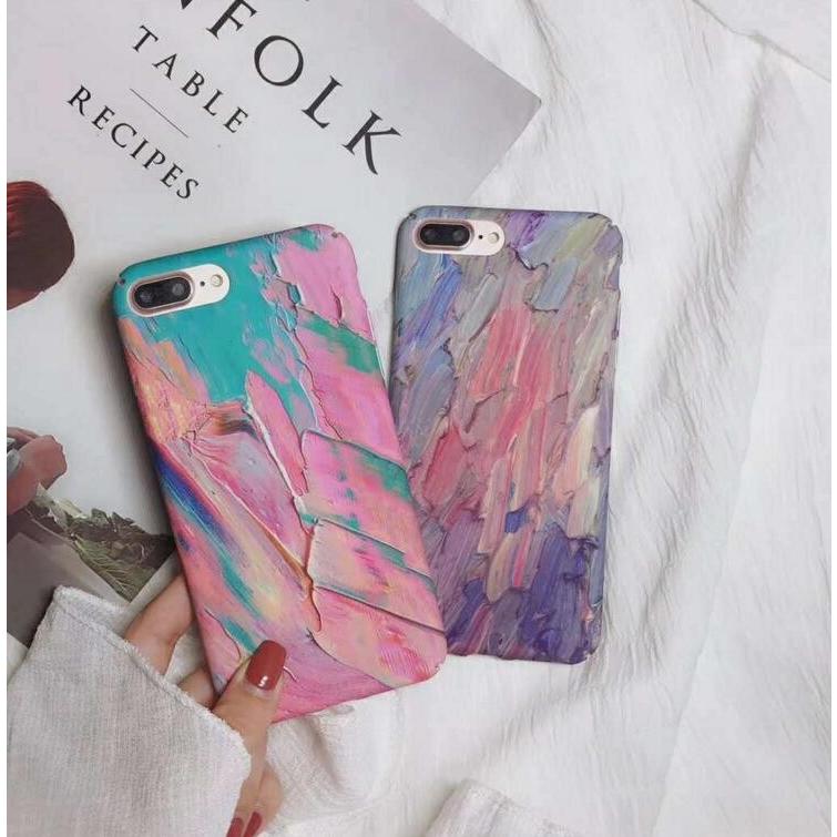 【一回のご注文で1点まで】[即納]韓国流行iPhoneケース  全機種対応 iPhoneX iPhone8 油絵 ペンキ iPhonXRおしゃれ スマホケース 人気アイフォンケース |  | 08